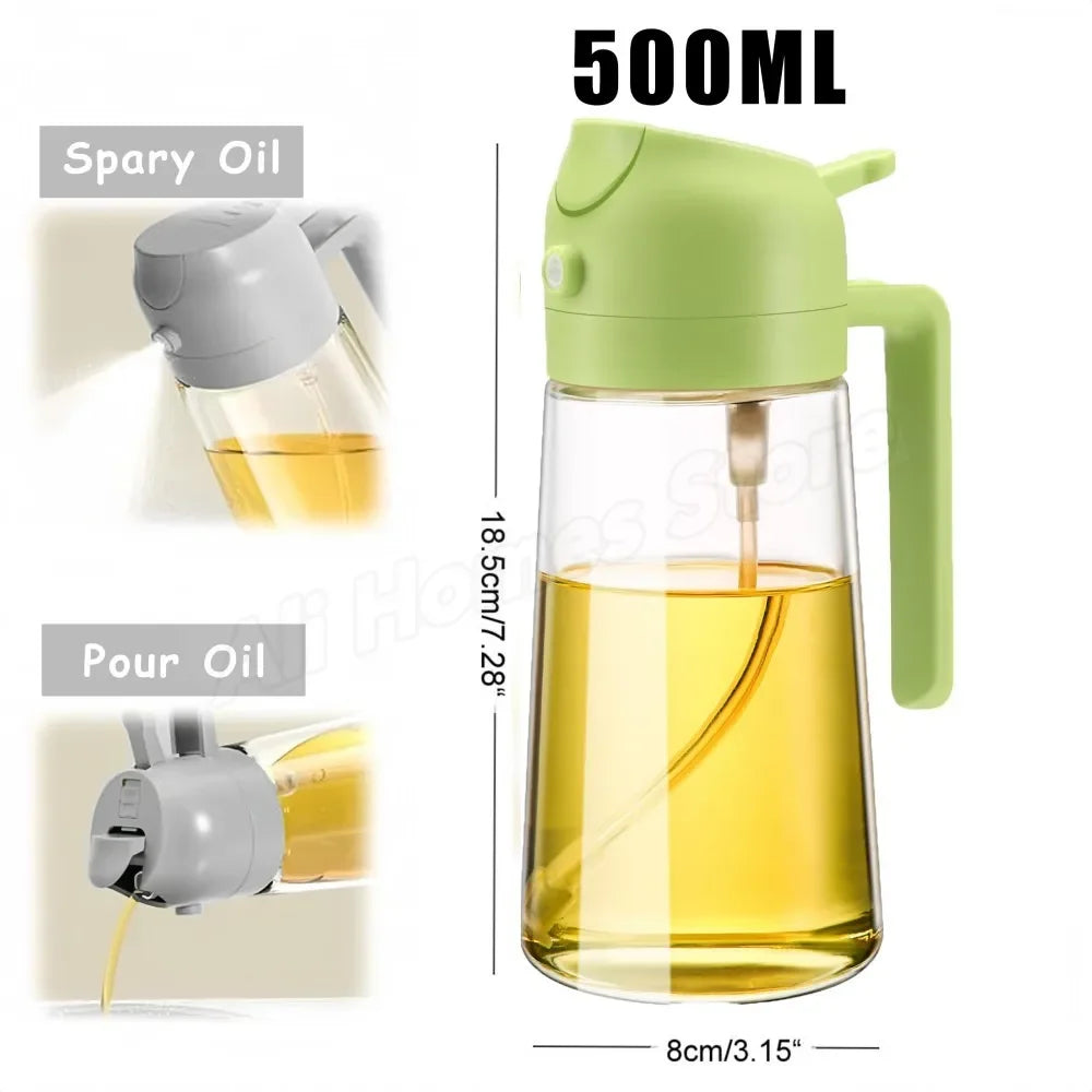 Oil Sprayer and Dispenser - 2 in 1 function (Pour and Spray)