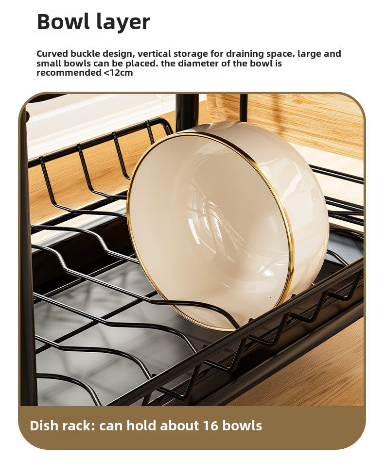 2 Tier Compact Kitchen Dish Rack - Rust Proof ( Imported )